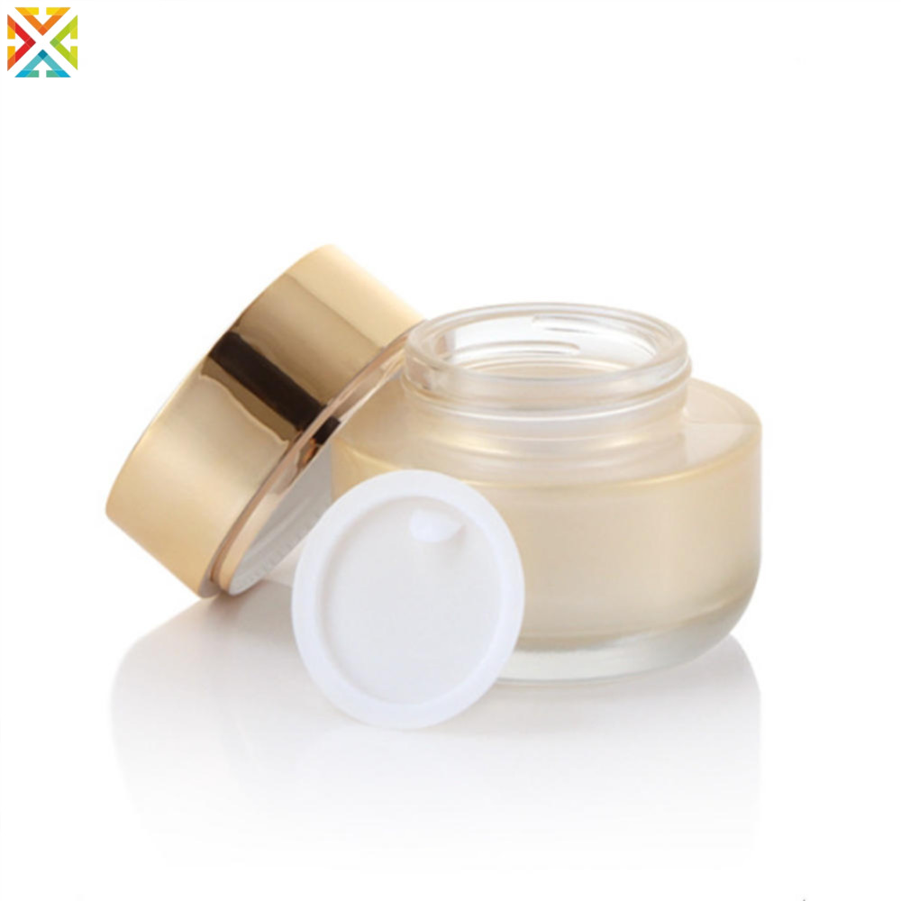 40ml 60ml 100ml 120ml ขวดสเปรย์แก้วสีทองไล่โทนสีขวดโลชั่น 50g ขวดครีม - รูปที่ 4