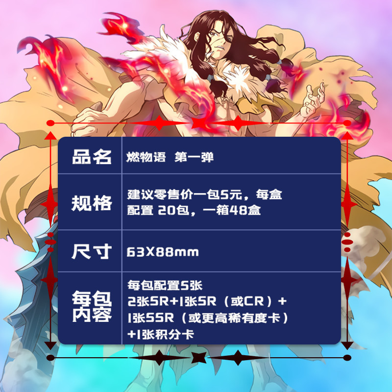 [Special Clearance]Whole Box of Burning Story Legendary Edition Giant Collection Cards Anime Character Cards Series Produced by Little Frog