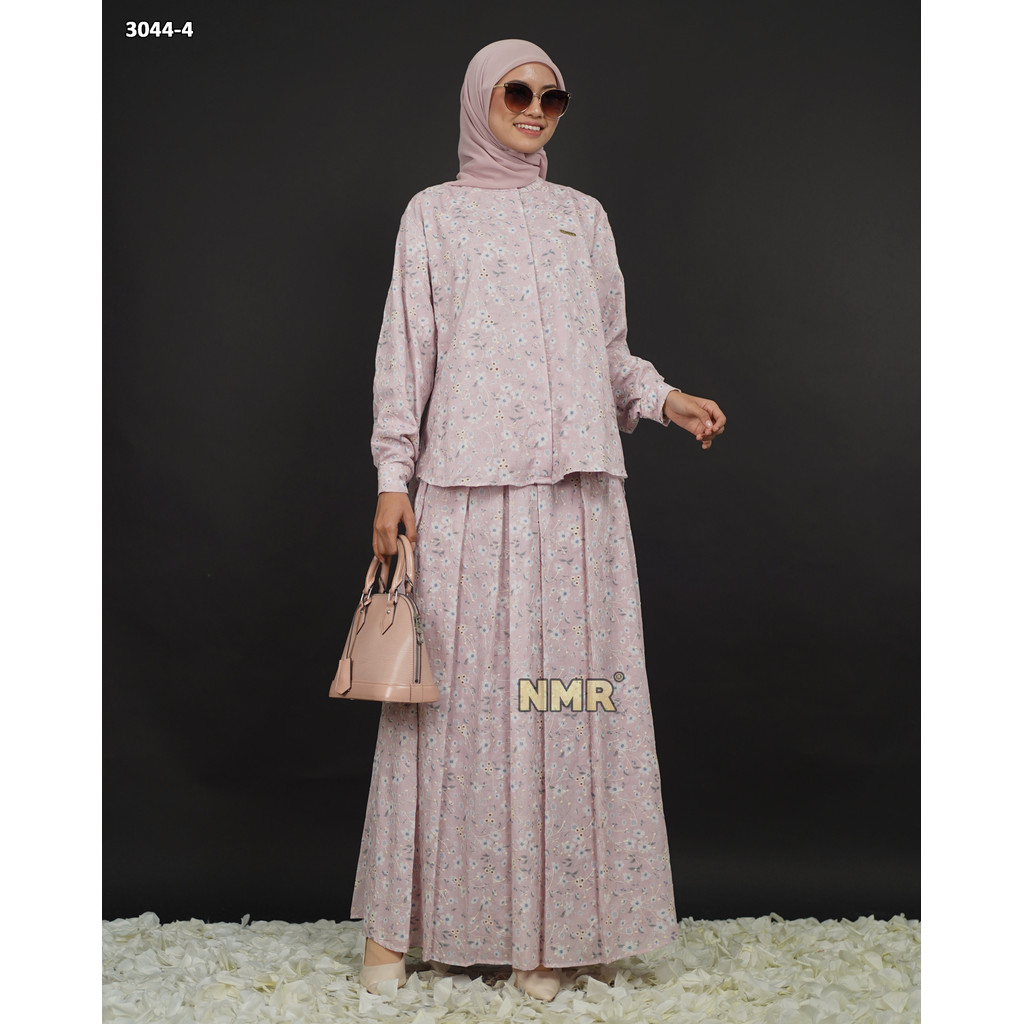 KATUN NMR Set + กระโปรงเสื้อคอตตอนพร้อมงานปักรู Vol 3044