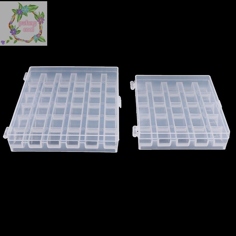 PUCOOL 25/36 Spools Bobbins จักรเย็บผ้าที่ว่างเปล่า Bobbin Case Organizer กล่องเก็บของ TH