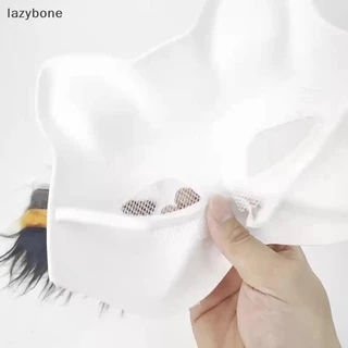 {LZ} 3 ชิ้น/เซ็ต DIY Handmade Graffiti หน้ากากครึ่งหน้า Therian หน้ากากชุดกากเปล่าครึ่งมือวาดสัตว์ Fox Mask Party ของขวัญ {lazybone}