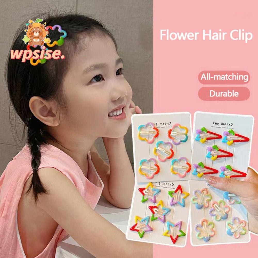 WPSISE BB กิ๊บติดผม, กิ๊บติดผมปากเป็ดเป็ดสีสันสดใสน่ารัก, ของขวัญดาว คลิปหน้าม้าด้านข้างสีรุ้งเด็กผู้หญิง