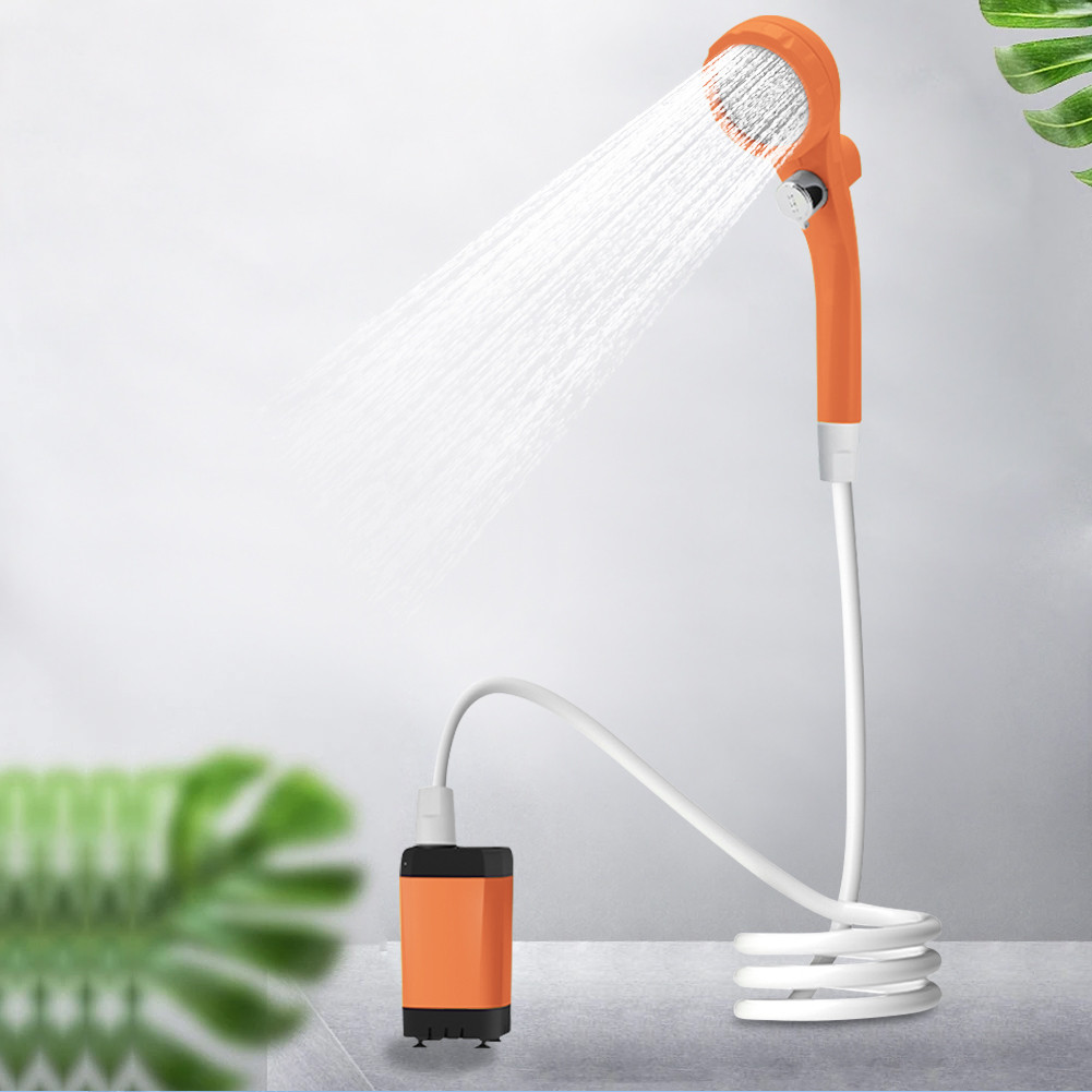 ฝักบัวอาบน้ําตั้งแคมป์กลางแจ้งกันน้ําแบบชาร์จแบบพกพาไฟฟ้าฝักบัวปั๊ม - รูปที่ 7