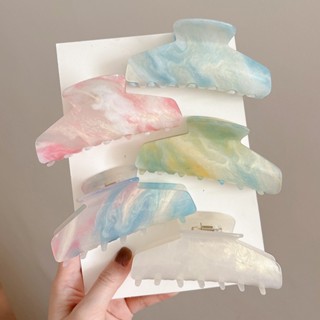 กิ๊บติดผมอะคริลิคสไตล์เกาหลีขนาดใหญ่ สามารถเปลี่ยนสีได้ สำหร…