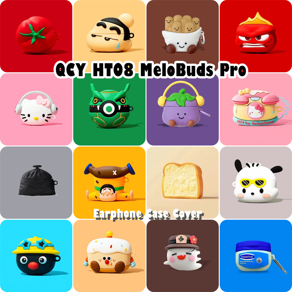 READY STOCK!นําไปใช้กับ QCY HT08 MeloBuds Pro เคส Case เคสหูฟัง การ์ตูนสร้างสรรค์ ซิลิโคนนุ่ม เคส เคสหูฟัง NO.1