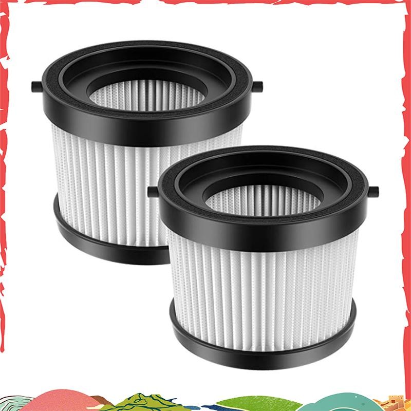 Super 2 ชิ้นเปลี่ยนกรองสูญญากาศสําหรับ DCV501HB 20V เครื่องดูดฝุ่นมือถือไร้สาย, พร้อมปะเก็นสีดํา, ส่วน DCV5011H