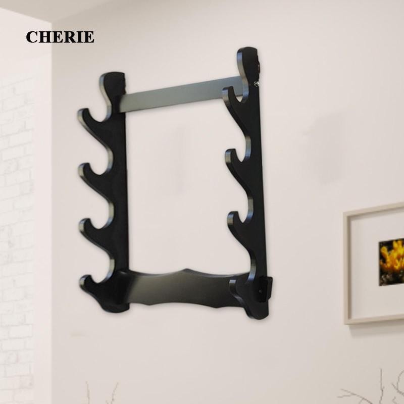 [Cherie] ชั้นวางดาบ Katana รองรับไม้แขวนเสื้อติดผนังที่เก็บของ - รูปที่ 7
