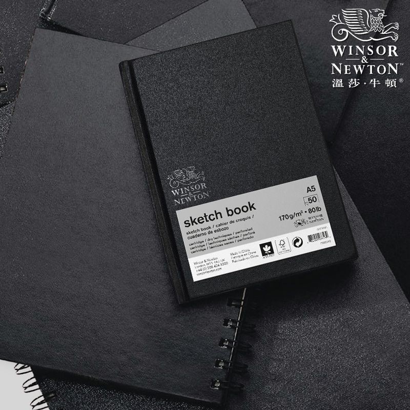 WINSOR & NEWTON สมุดสเก็ตช์ภาพหนา 170g 50 หน้า a4/a5 Lint-Free ภาพวาดนักเรียนทุ่มเท Sketch ดินสอทาสีมือสมุดบันทึกโดยเฉพาะ - รูปที่ 4