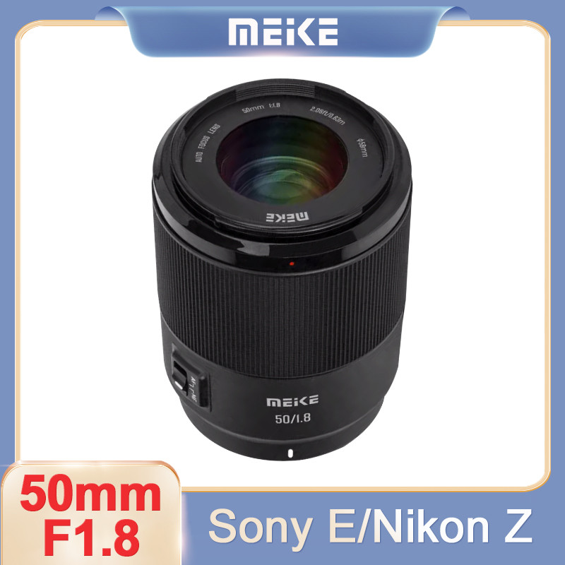 Meike 50mm f1.8 Auto Focus Full Frame Prime Portrait เลนส์สําหรับ Sony E Nikon Z Mount L Panasonic Mount กล้อง Mirrorless