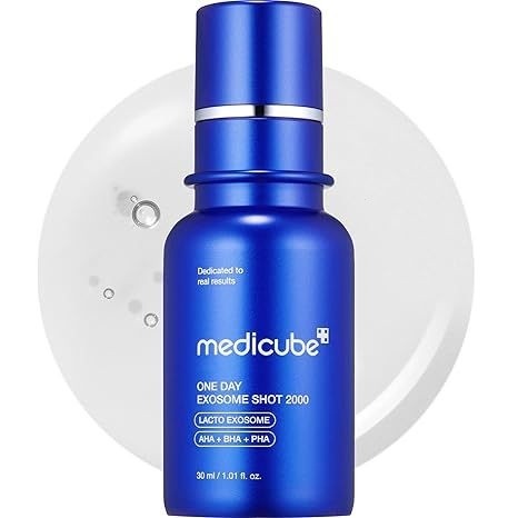 medicube zero exosome shot 2,000 ppm เซลล์ผิวที่ตายแล้ว เนื้อสัมผัสผิว | การดูแลผิวเกาหลี 1.01 fl.o Q1CS