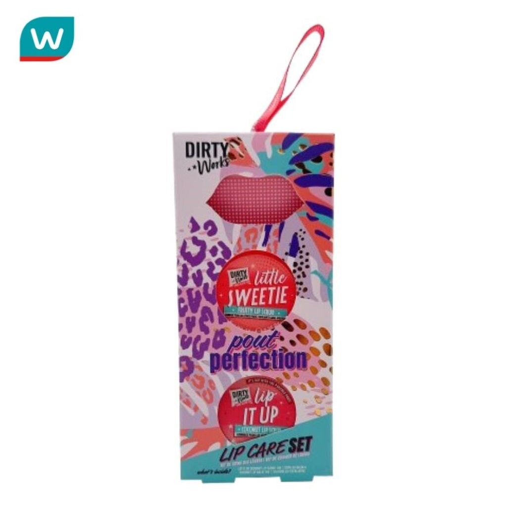 Dirty Works เดอร์ตี้ เวิร์คส เพาท์ เพอร์เฟคชั่น ลิป แคร์ เซ็ท