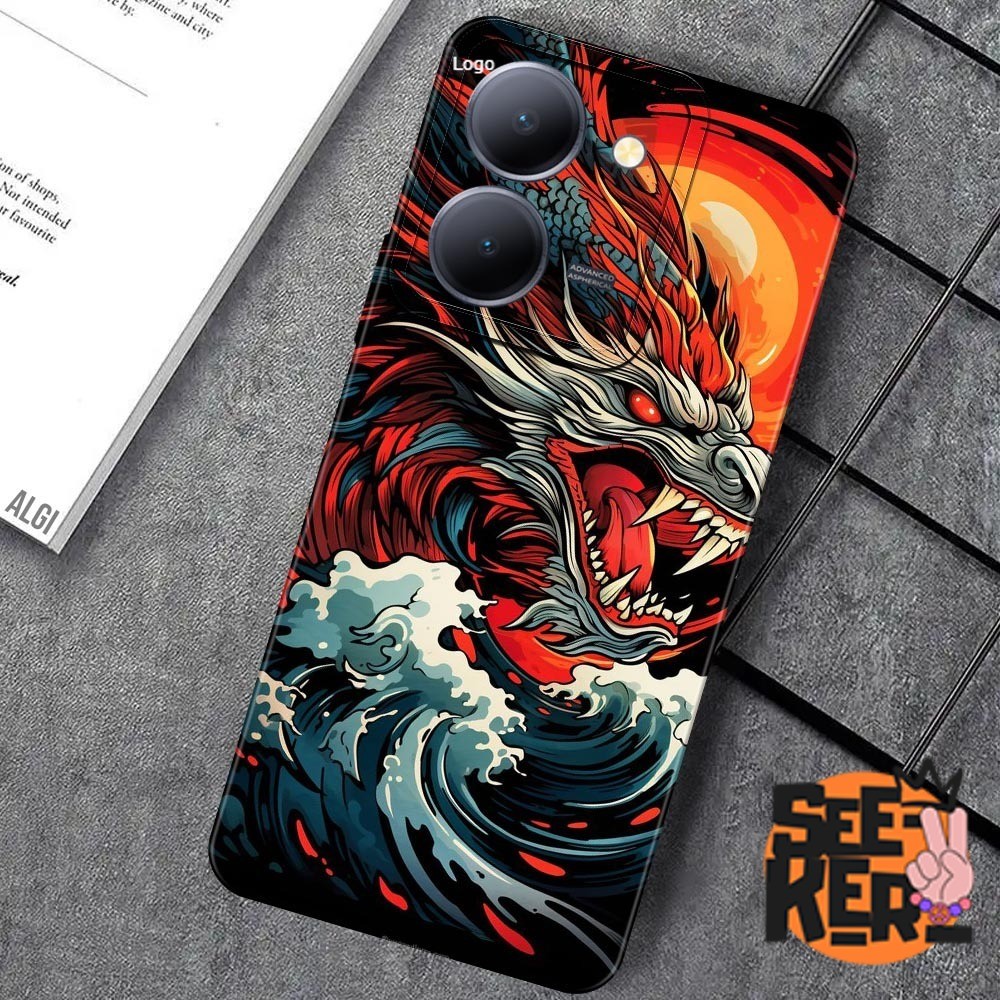 NG1 Soft Case Vivo Y36 5G แฟชั่นมังกรนาค Softcase Pro กล้อง TPU ซิลิโคนล่าสุด SEEKERPEACE