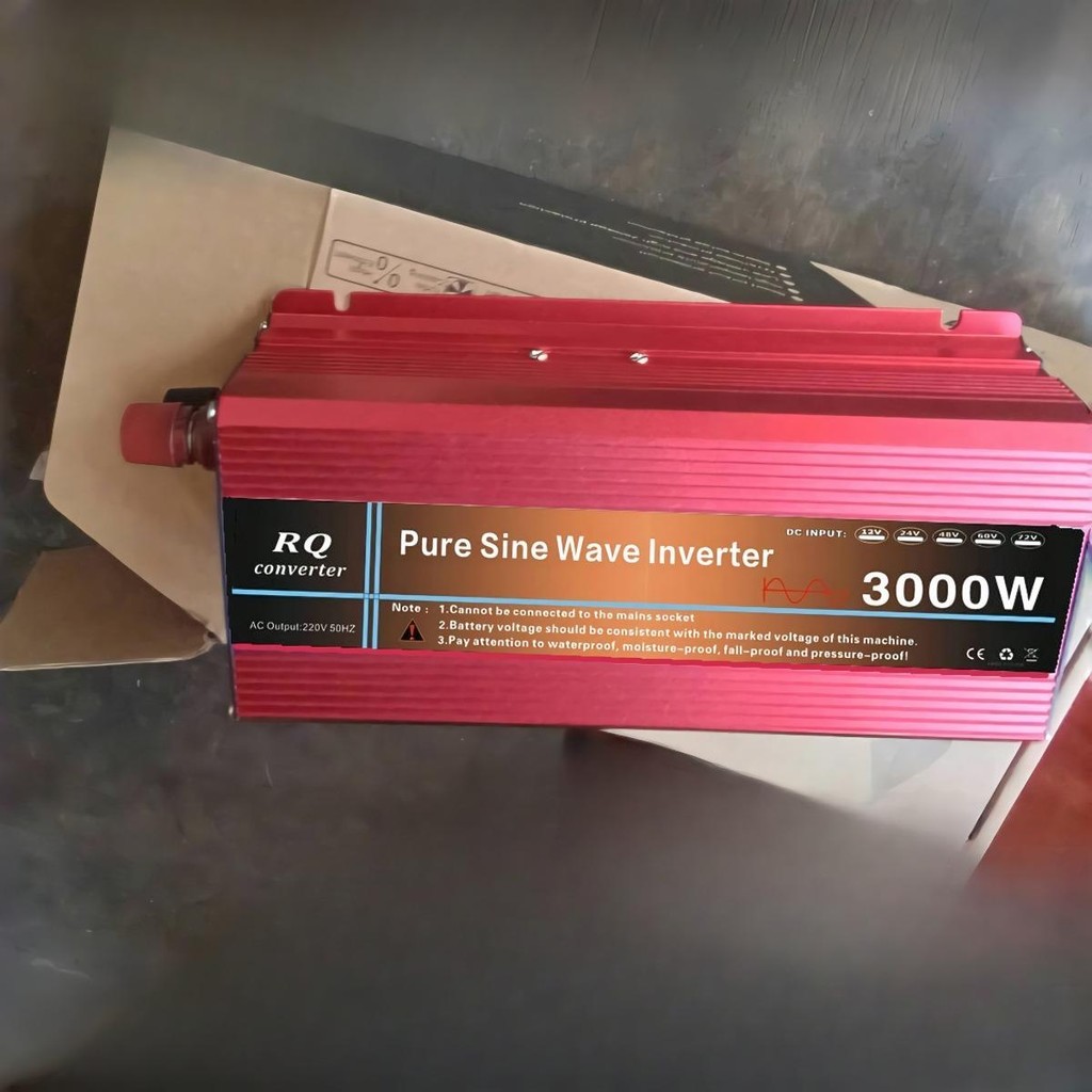 RQ3000W ชุดนอนนา แผงประกอบสำเร็จรูป 500- ไม่รวม แบตแผง เครื่องแปลงไฟ12DCV เป็น 220ACV แปลงไฟ inverte