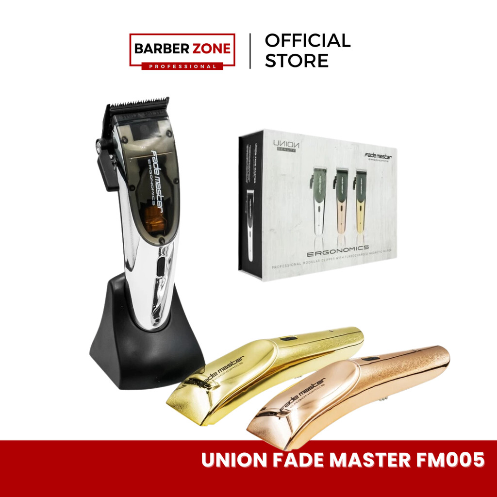 Union Fade Master FM-005 ปัตเลี่ยนไร้สาย ตัวตัด คมและแรง 10,000 รอบ รับประกัน 1 ปี ไร้สาย