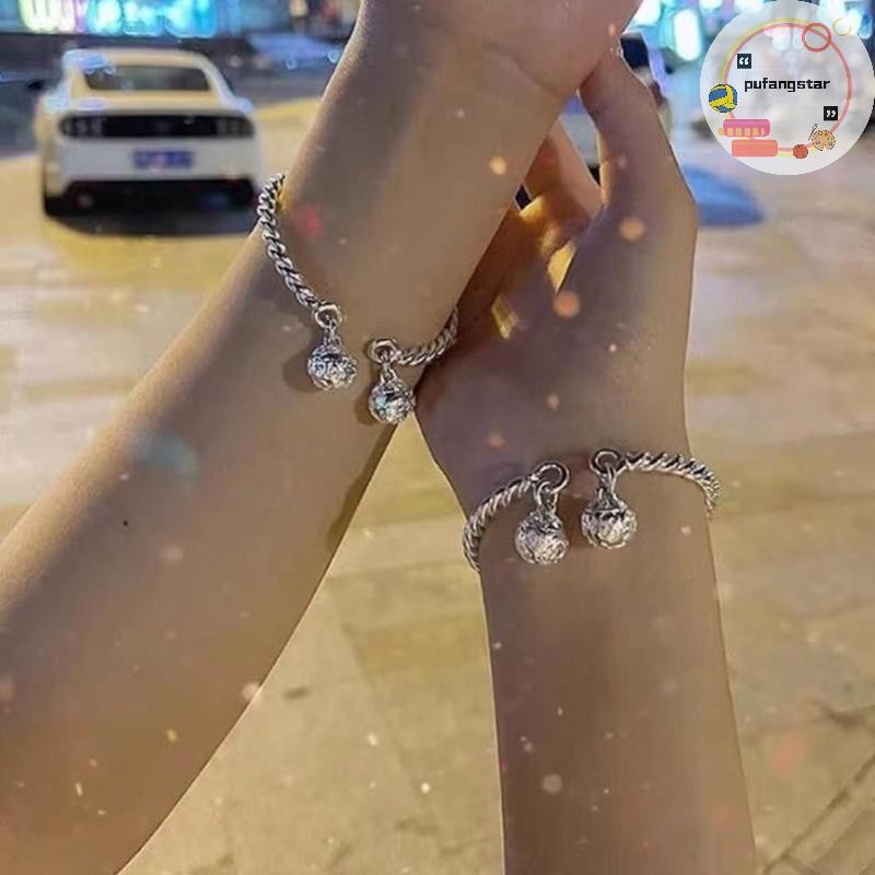 Pufangstar Ch 925 Silver สีที่สวยงามกําไลข้อมือสําหรับสร้อยข้อมือผู้หญิงแฟชั่นงานแต่งงานเครื่องประดับ TH