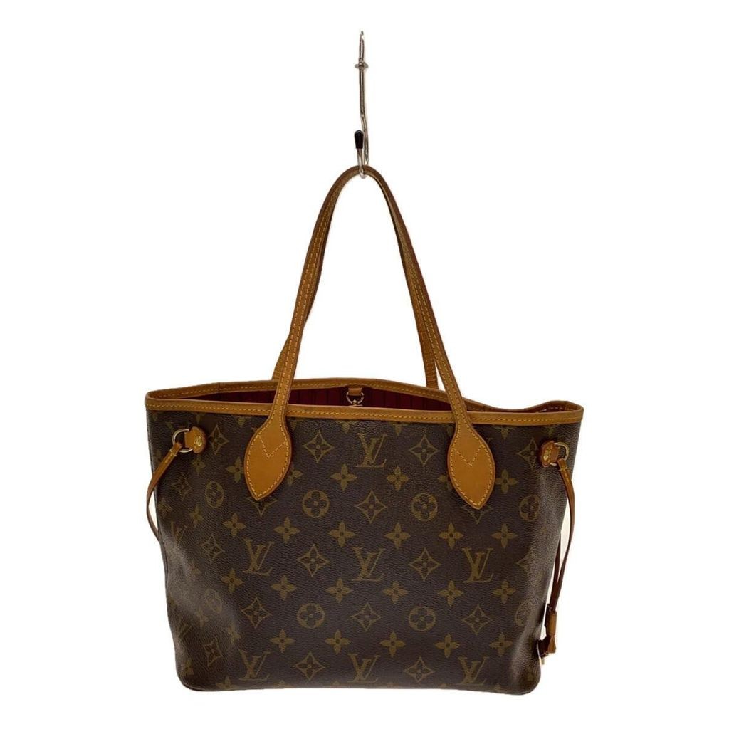 LOUIS VUITTON tote bag 2) Neverfull PM_monogram canvas_BRW_Pivoine PVC BRW inner stain leather part 