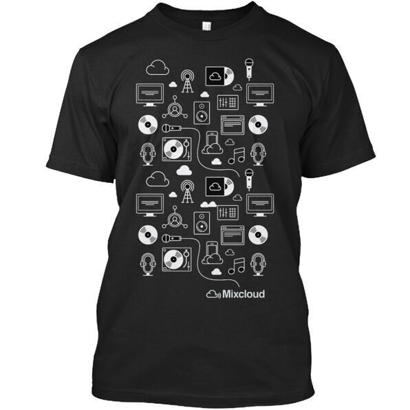 เสื้อยืด Mixcloud Tops เสื้อผ้าผู้ชายใหม่ที่โดดเด่น