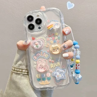 ✨DIY✨เคสโทรศัพท์ iPhoneที่เข้ากันได้ iPhone15 14 13 12 11promax xsmax เคสเรียบหรู 7/8plusเคส โพสต์รูปตุ๊กตา หมีน้อย