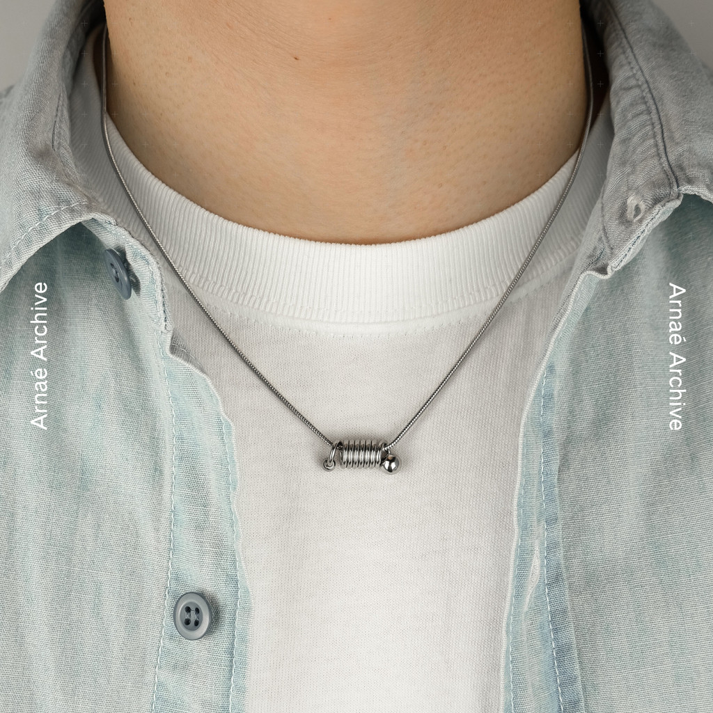 Arnaé Archive Volt Pendant Necklace Unisex Premium Stainless Steel Anti-Rust Necklace