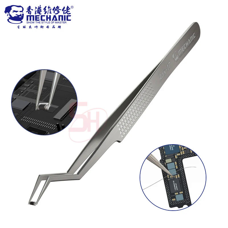 MECHANIC Aax-17 Non-magnetic Stainless Steel High Hardness Anti-Corrosion Precision Tweezers Electro