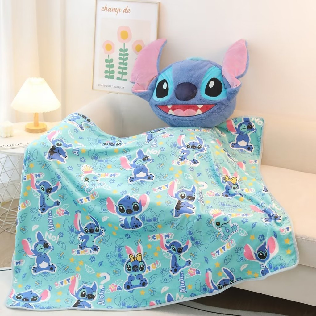 หมอนผ้าห่ม Disney Stitch 150ซม.*100ซม