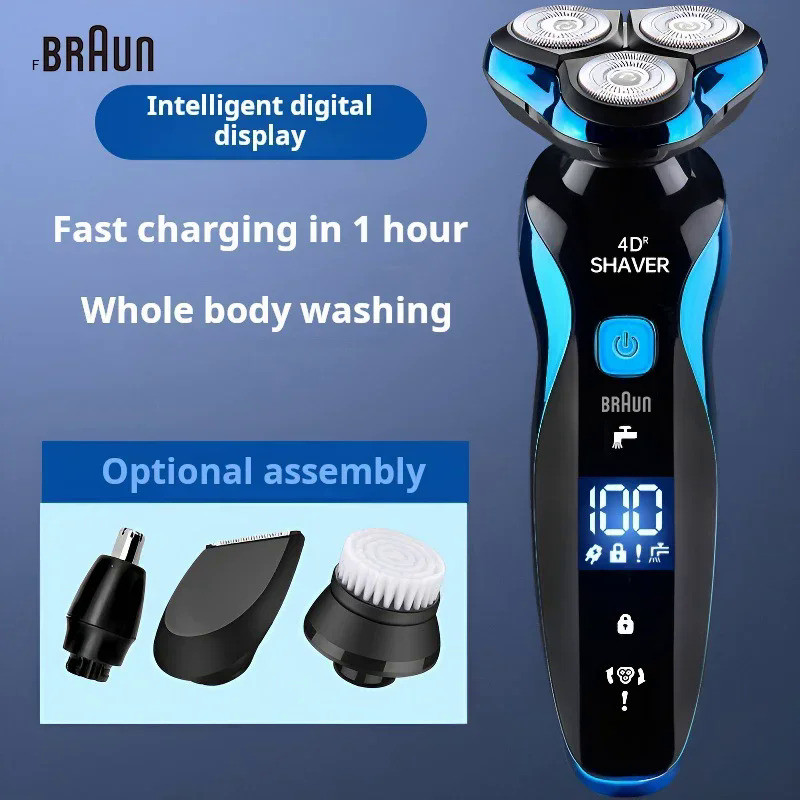 Original Fang BRAUN 5320s เครื่องโกนหนวดไฟฟ้าสําหรับผู้ชายไฟฟ้าผม Clipper USB ชาร์จ Professional Hai