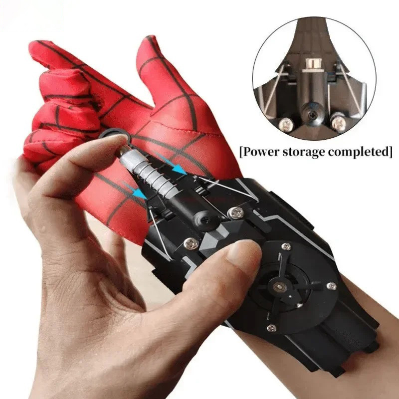 Legends Spiderman Web Shooters ของเล่น Spider Man ข้อมือ Launcher คอสเพลย์ Peter Parker อุปกรณ์เสริม Props ถุงมือของเล่นเด็ก