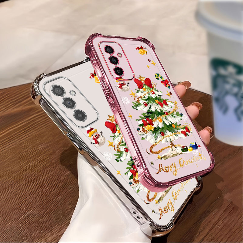 ปลอก Samsung A05S A15 5G A25 A35 A55 เคสโทรศัพท์สําหรับคริสต์มาส 2025 ปีใหม่ Soft Anti fall เกราะป้องกันน่ารัก PGS