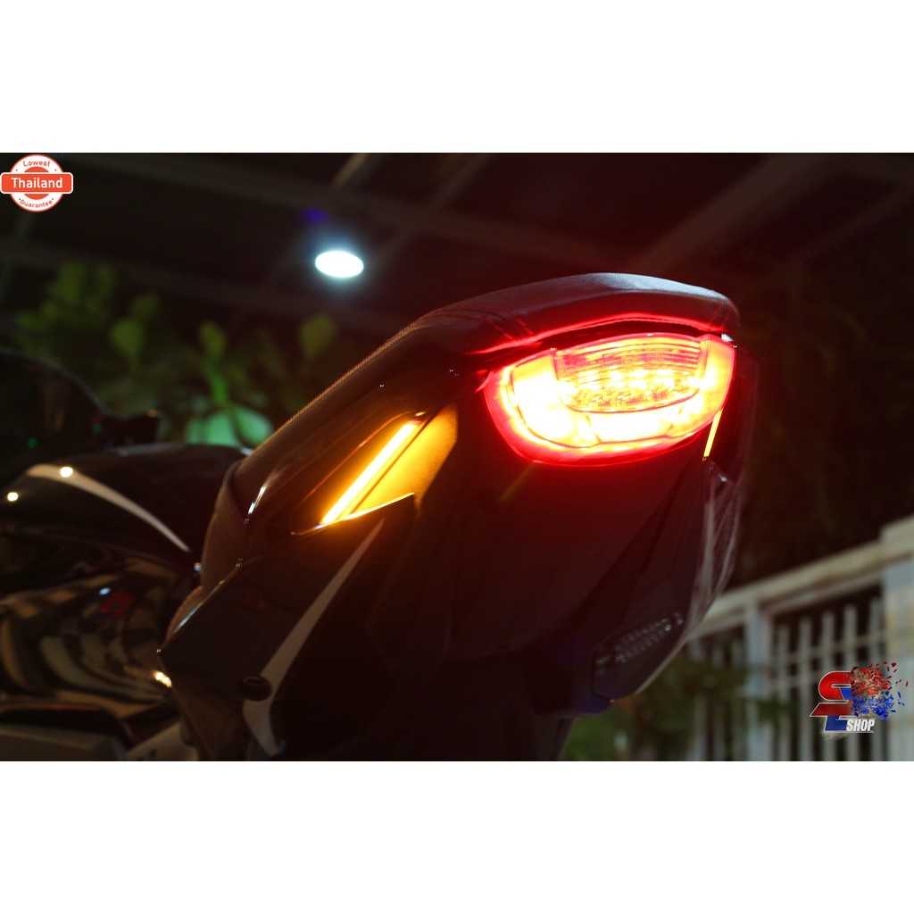 ขายแล้ว 300 ชิ้น  ไฟเลี้ยว daylight ไฟเลี้ยวled ติดได้ทุกรุ่น ยาว 10 cm. แสงส้ม 92shop Bigbike