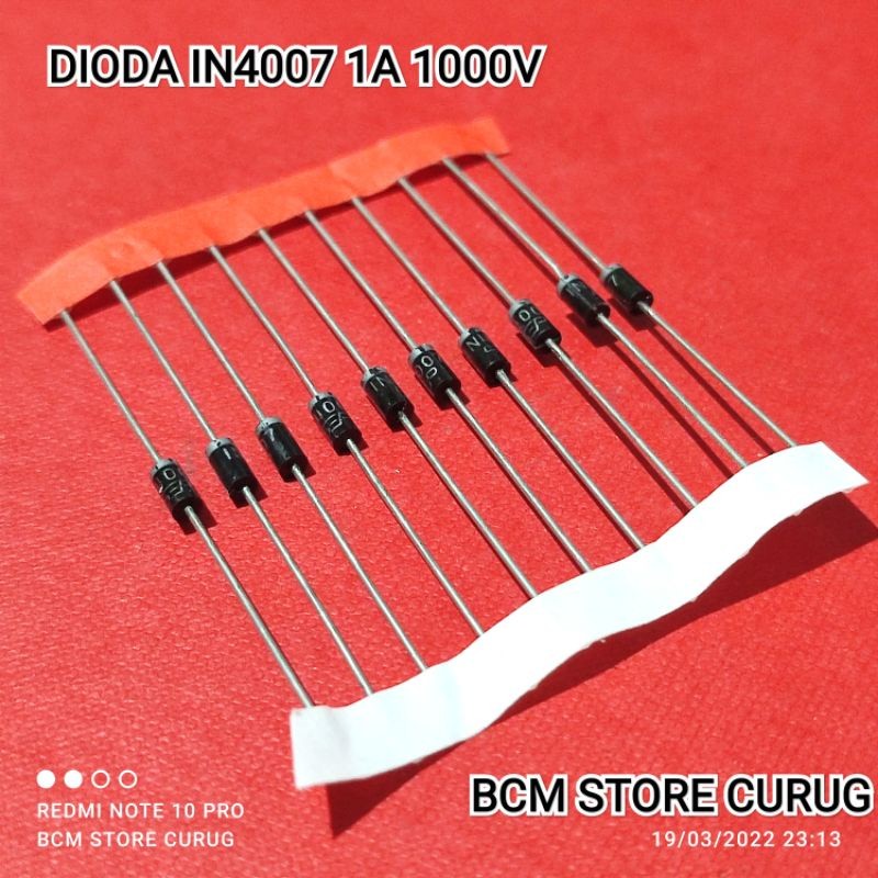 (5 ชิ้น) ไดโอด 1N4007 IN4007 4007 1A 1000V วงจรเรียงกระแสไดโอด IN 4007 DO-41
