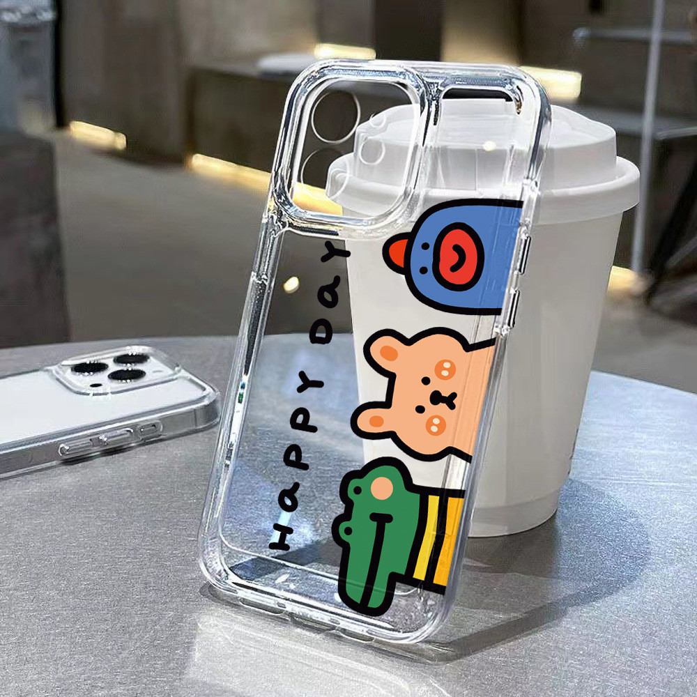 TPU เคส OPPO Reno 11F 5G 8T A60 A15 A57 A79 5G A16 A18 A31 A17 A74 A5 2020 A54 A3s A53 A78 A38 Realm