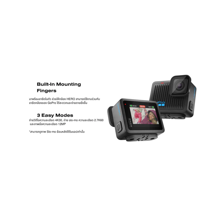กล้อง GoPro HERO กล้อง HERO สามารถใช้งานร่วมกับขายึดกล้องและอุปกรณ์เสริมของ GoPro ได้มากกว่า 35 ชนิด thumbnail 10