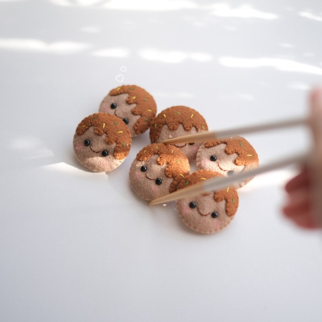 Omocha | Handmade magnet แม่เหล็กติดตู้เย็น งานฝีมือผ้าสักหลาด ราคา ถูกที่สุด ดีลบีเคเค แกลเลอรีภาพที่ 8