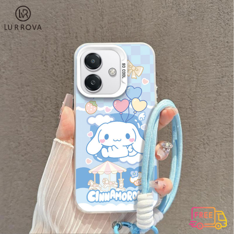 สำหรับ OPPO realme Note 60 realme Note 50 realme C61 C53 C51 C67 C65 C25Y C61 C35 C55 C21Y narzo PRIME Carousel Cinnamon Dog กันกระแทก TPU เคสโทรศัพท์