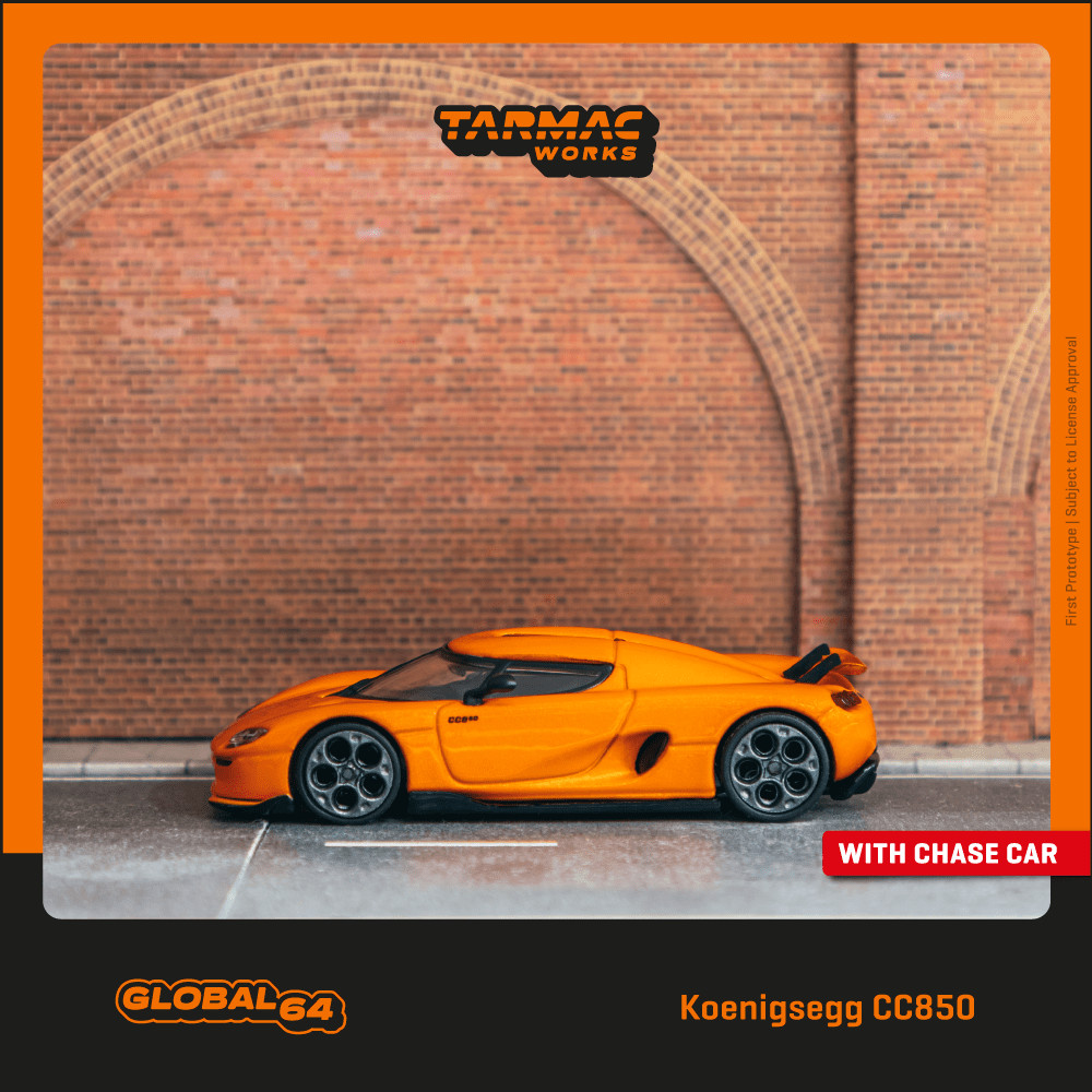Tarmac Works 1:64 GLOBAL64 Koenigsegg CC850 Orange T64G-TL051-OR