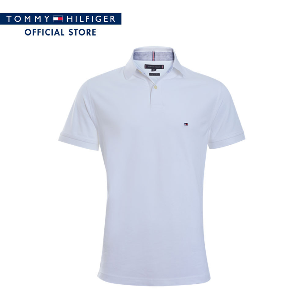 [Special Collection] Tommy Hilfiger เสื้อโปโล ผู้ชาย รุ่น 78JA568 YBR - สีขาว