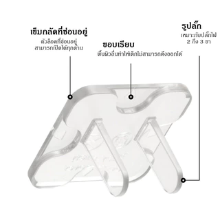 Crystal จุกปิดรูปลั๊กไฟ ที่อุดรูปลั๊กมีที่จับ กันเด็กแหย่ กันไฟช็อต ป้องกันไฟดูด ปกป้องลูกน้อย