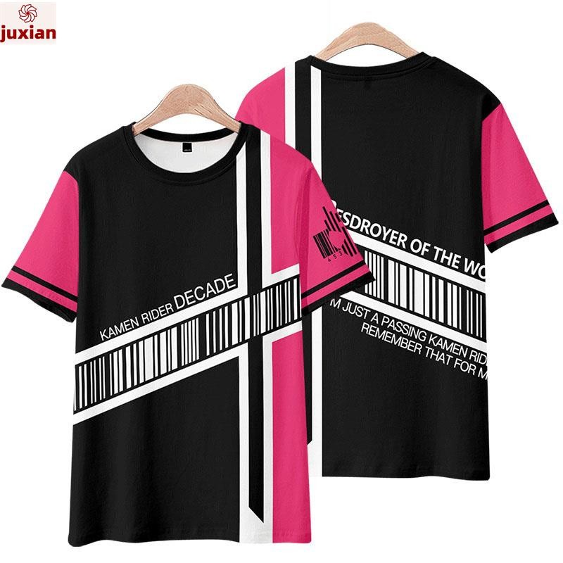 [ Juxian1 ]Kamen Rider Merchandise เสื้อยืดแขนสั้น DECADE Zio Impression Bottoming เสื้อเสื้อผ้าอนิเมะ