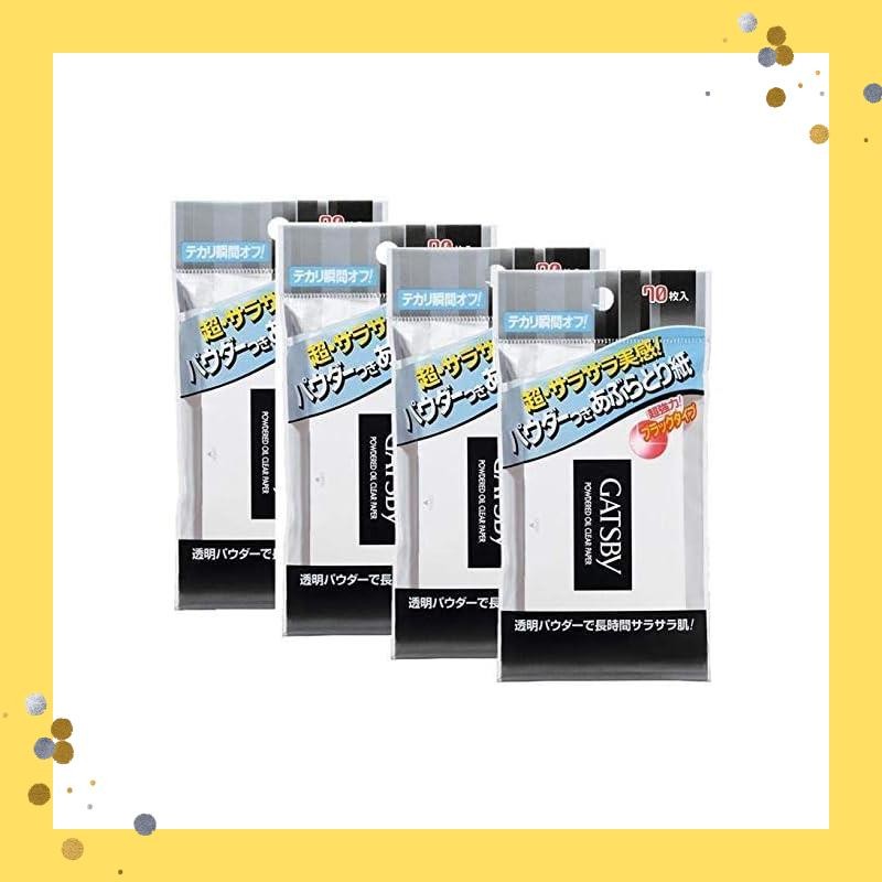 GATSBY Powder Aburatorigami 70sheets x 4 sets