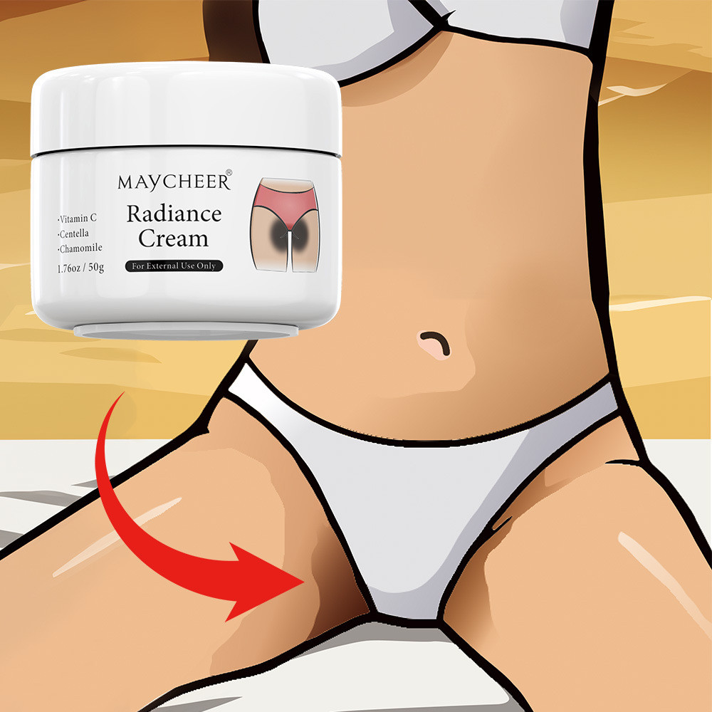 MAYCHEER Snow Bleach Cream ครีมฟอกขาวหิมะ บิกินี่ ไวท์เทนนิ่ง รักแร้ ข้อศอก เข่า ต้นขาด้านใน ไวท์เทนนิ่ง บอดี้ โลชั่น