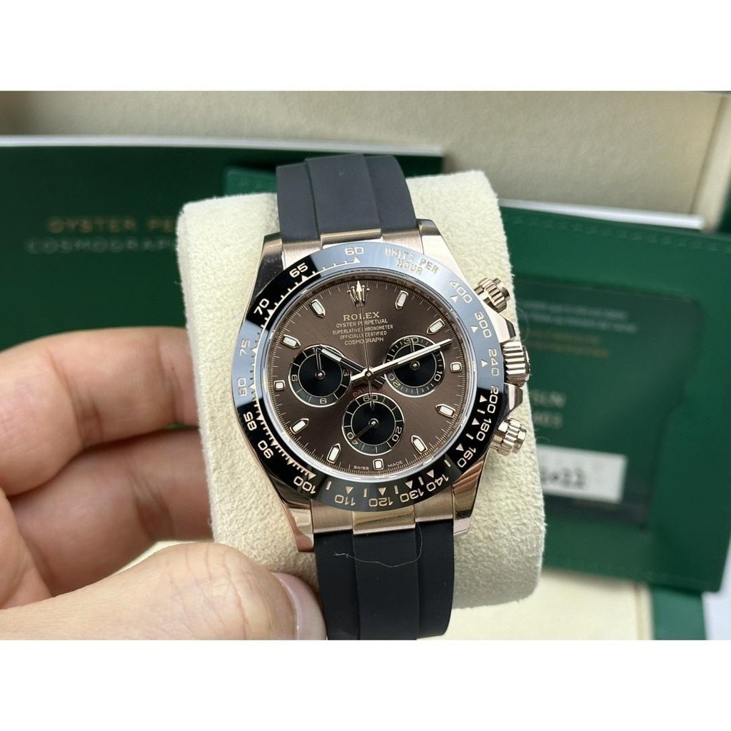 Rolex Rolex Daytona Series116515Rose Gold Tape Di 40 มม. เส้นผ่านศูนย์กลางนาฬิกา