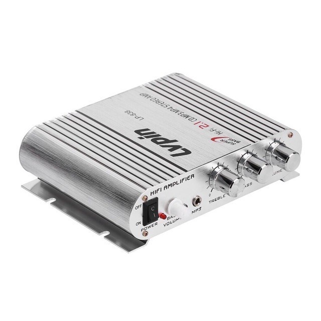 แอมป์จิ๋ว LP-838 2.1CH 200W เครื่องขยายเสียง แยกซัพอิสระ พร้อมปรีในตัว แถมสายไฟเข้า