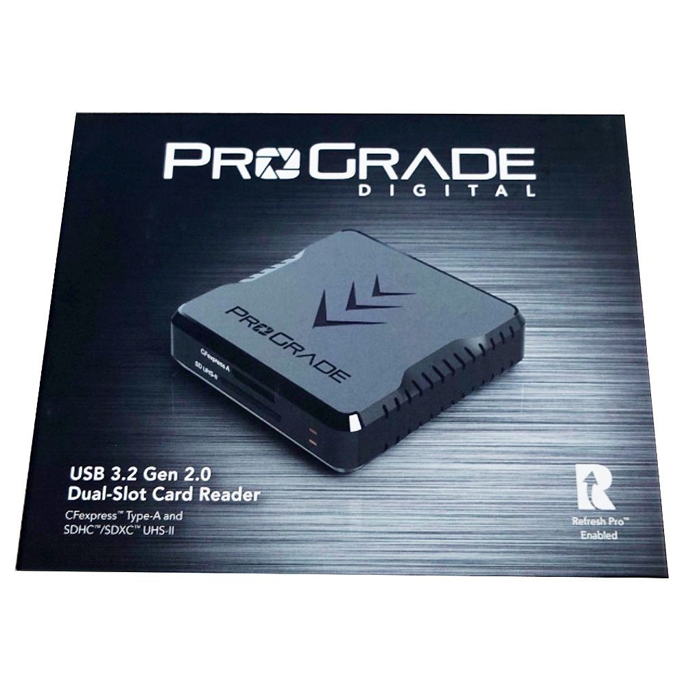 ProGrade Digital CFexpress Type A & UHS-II SDXC Dual-Slot USB 3.2 Card Reader (PG09), PGRWCFXTASDANA