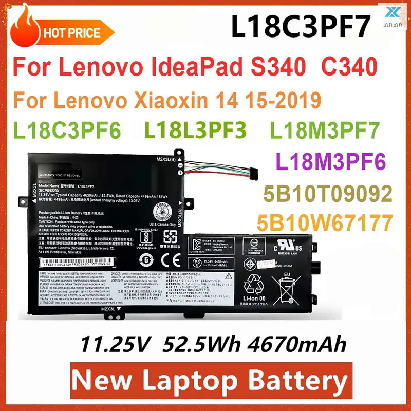 ใหม่ l18c3pf7แบตเตอรี่แล็ปท็อปสำหรับ Lenovo l18l3pf3 l18c3pf6 l18m3pf6 l18c3pf7สำหรับ Lenovo I deap 