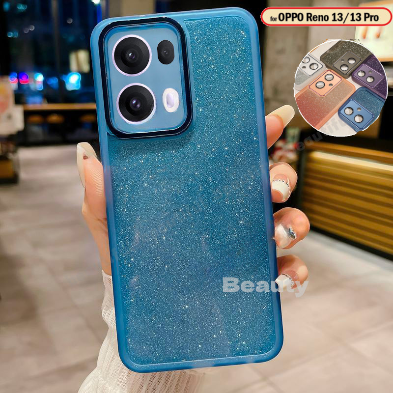 สําหรับoppo Reno13 Proแฟชั่นGlitter Blingเคสโทรศัพท์สําหรับOPPO Reno 13 13Pro 13F 12Pro 12F Reno12 Reno13Pro 5G 4GซิลิโคนปลอกShockProofนุ่มปกหลังOPPOReno13