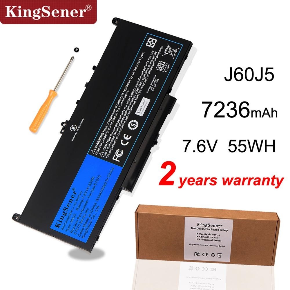 KingSener yeni J60J5 yedek Laptop pil için Dell Latitude E7270 E7470 J60J5 R1V85 MC34Y 242WD 7.6V 55