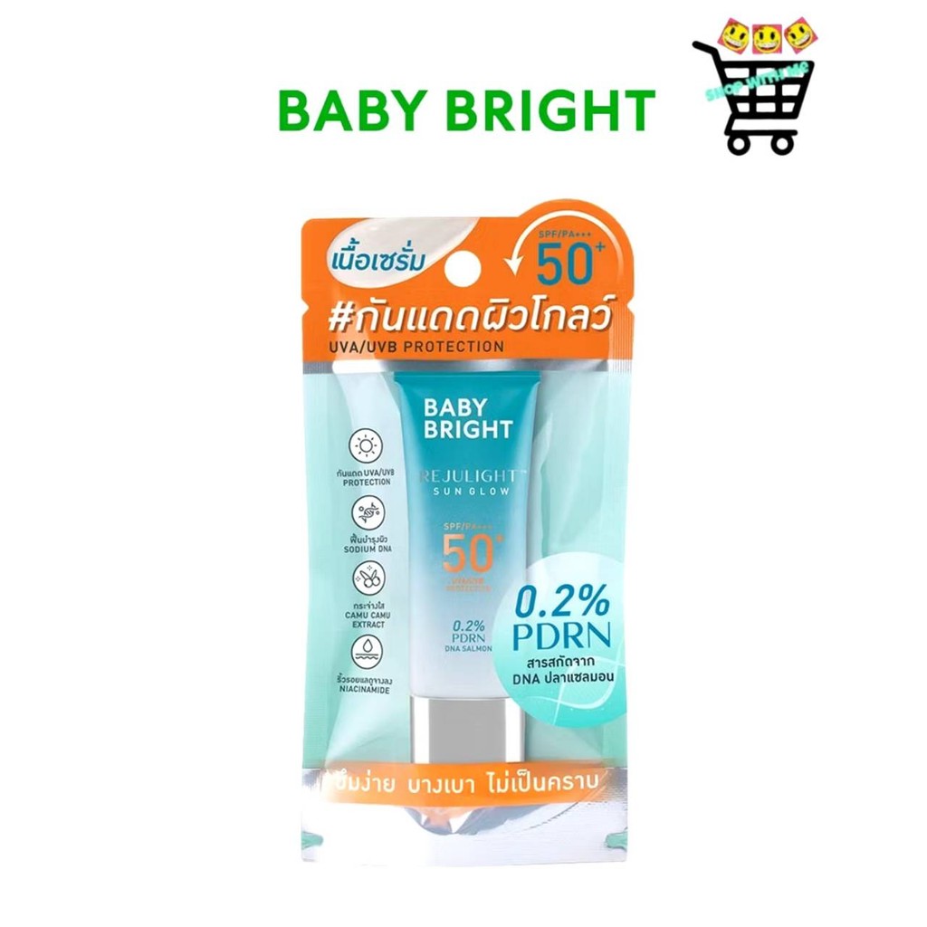 Baby Bright รีจูไลท์ซันโกลว์ เอสพีเอฟ50+ พีเอ+++ 10g เบบี้ไบร์ท เบบี้ ไบร์ท รีจูไลท์ซันโกลว์ เอสพีเอฟ50+ พีเอ+++