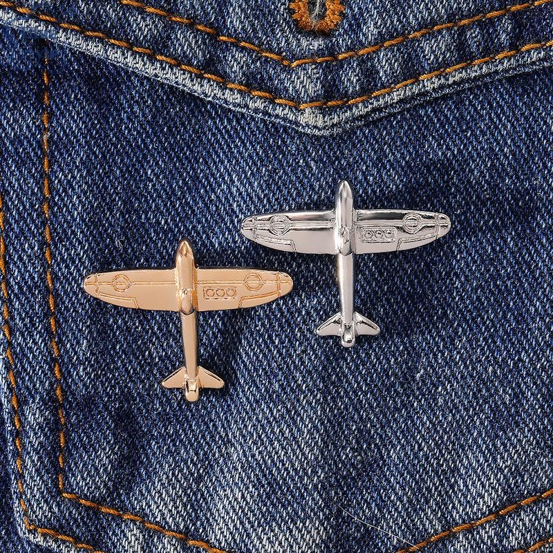 Bluestyle Simple เครื่องบินเข็มกลัด Pricked Horse Pin Badge เสื้อสูทอุปกรณ์เสริมใหม่
