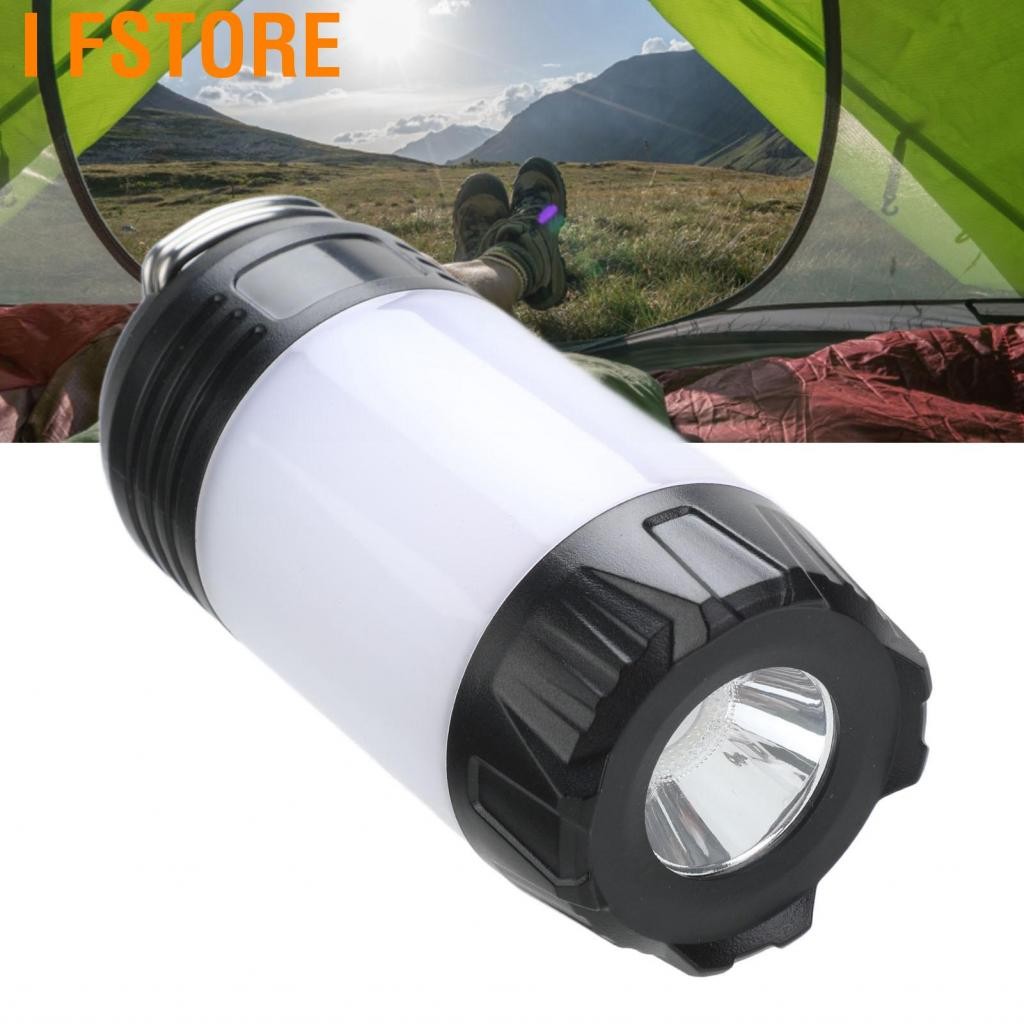 I Fstore โคมไฟตั้งแคมป์ประเภท C ชาร์จโคมไฟ 2000mAh แบตเตอรี่กันน้ำ IPX4 กันน้ำสำหรับ