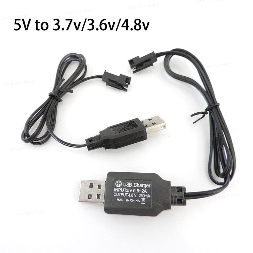5V ถึง 3.6V 3.7V 3.8V 250mA NiMh/NiCd แบตเตอรี่ USB power Charger สาย SM 2P ปลั๊กไปข้างหน้าสําหรับรี